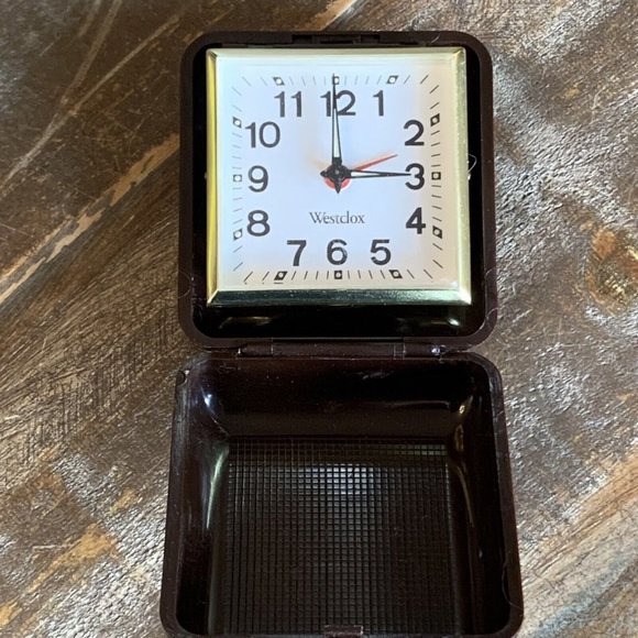 Vintage Alarm Clock - Westclox - Folding Travel - Eco Wind-Up - TESTED - Picture 4 of 6
